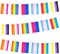 60 Rainbow Triangle Pride Flags, 66 Feet, 2 Sets, 5.5 x 8.3 Inches, LGBT Pride Occasion, Banner, Pennant